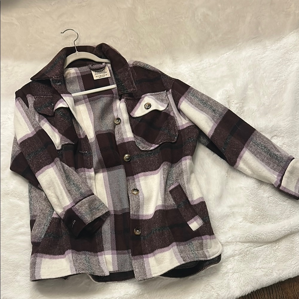 Ashley By 26 International Purple and White Jean Jacket